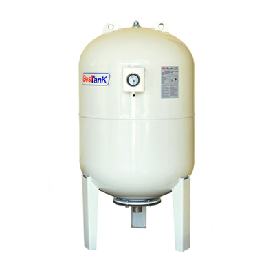 Hotels 200L Vertical Type Carbon Steel Color White Pressure Tank