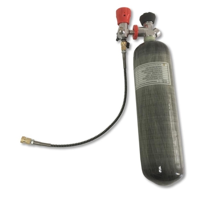Gas cylinder composed of small carbon fiber air gun PCP cylinder high pressure air tank with meter valve and gas station